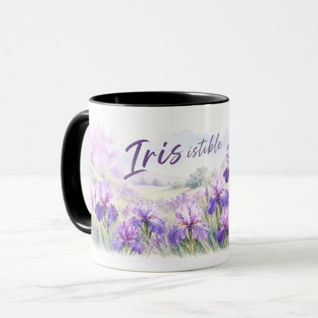 Irresistible Iris for Spring Gardeners Mug (Front Left)