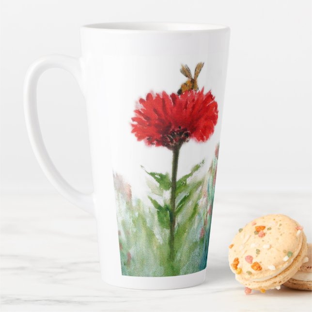 "Irresistible." Left-handed, large, latte mug. Latte Mug (In Situ)