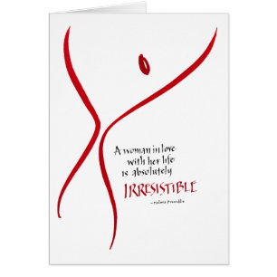 Irresistible Woman - card