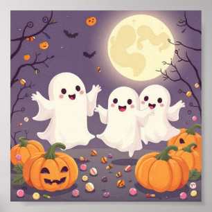 Irresistibly Ghosts – Beautiful Pastel Halloween  Poster