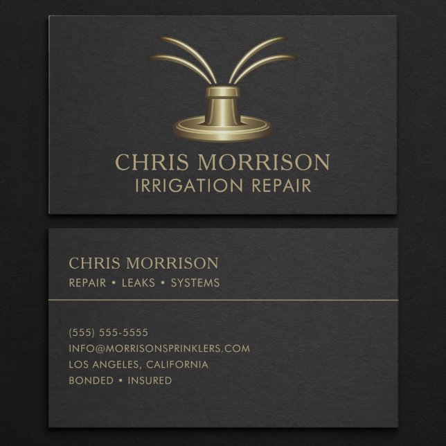 Irrigation Repair Business Card (Creator Uploaded)