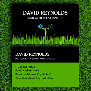 Irrigation Services Custom Business Card