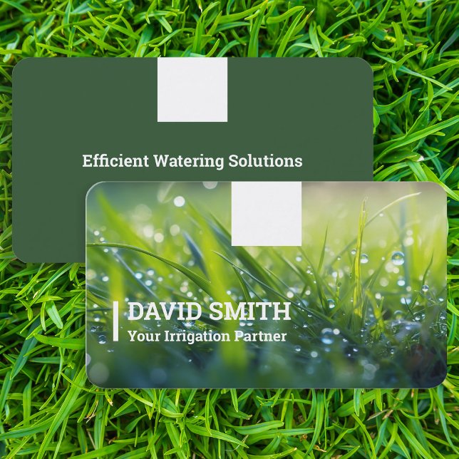 Irrigation Water Management Business Card (Irrigation Business Cards)
