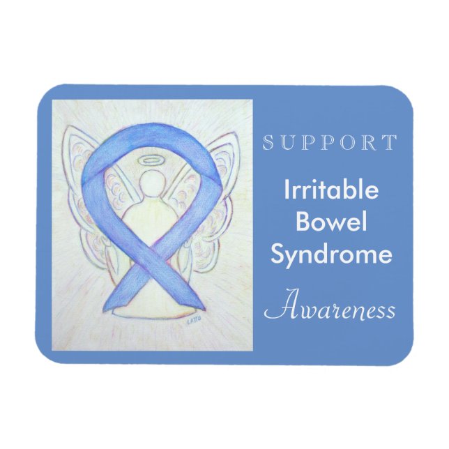 Irritable Bowel Syndrome Awareness Angel Magnet (Horizontal)