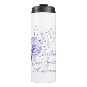 Irritable Bowel Syndrome Awareness Dandelion Thermal Tumbler