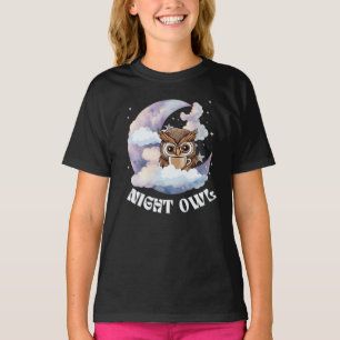 Irritable dreamy night owl having coffee T-Shirt