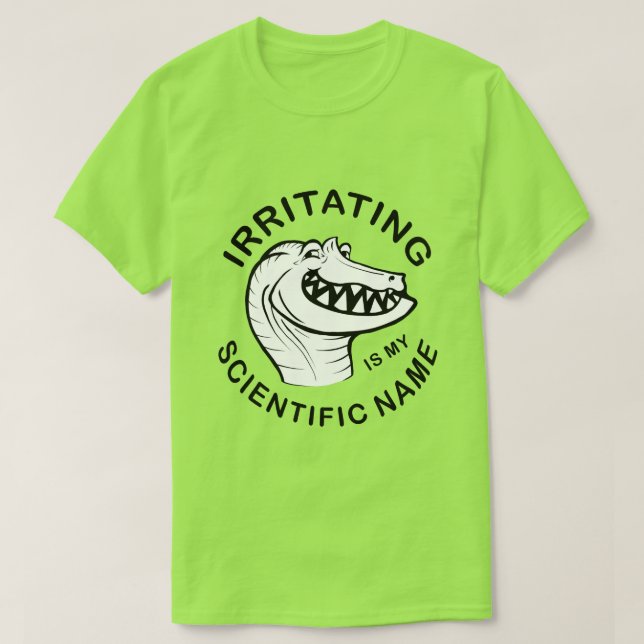 Irritator Trollface (text) T-Shirt (Design Front)