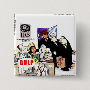 IRS Audits IRS Funny 15 Cm Square Badge