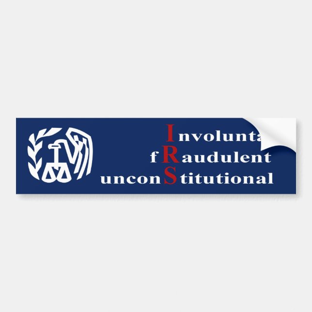 IRS bumper sticker (Front)