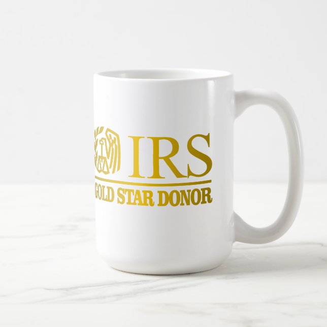 IRS Gold Star Donor Coffee Mug (Right)