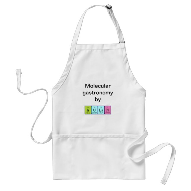 Irulan periodic table name apron (Front)