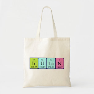 Irulan periodic table name tote bag
