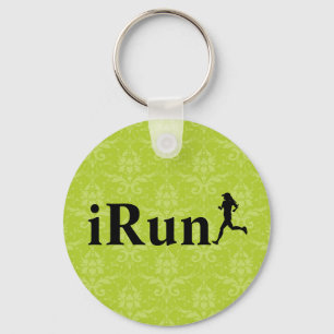iRun Around Humourous Running Keychain for Girls