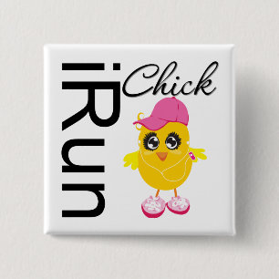iRun Chick 15 Cm Square Badge