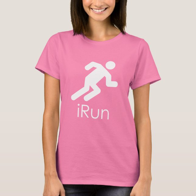"iRun" Ladies Running Shirt (Front)