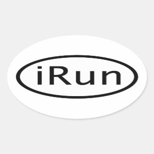 iRun Oval Sticker