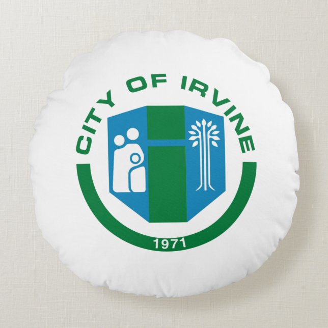 Irvine (California) City flag  Round Cushion (Front)