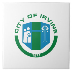 Irvine city flag tile