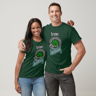 Irvine Clan Badge & Tartan T-Shirt