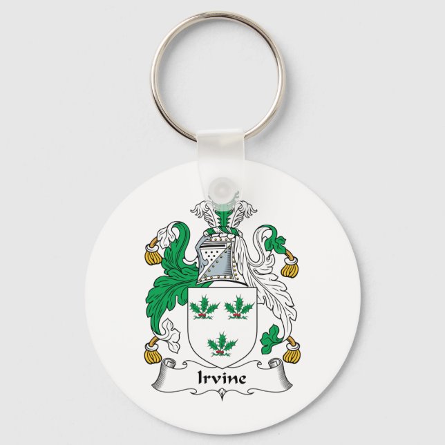 Irvine Family Crest Key Ring (Front)