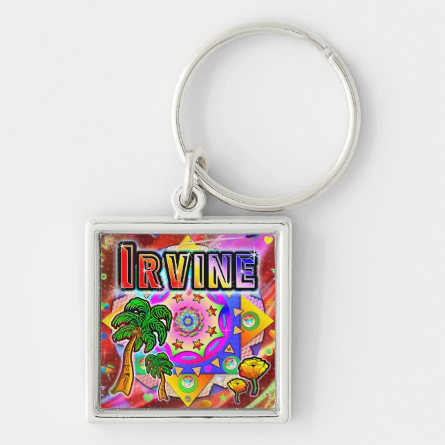 Irvine Tropical Friends Keychain (Front)
