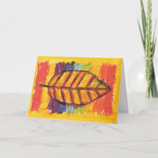 IRW Children's Artwork - Leaf Thank You Card