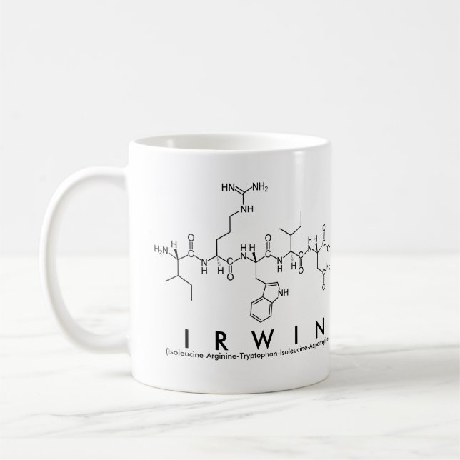 Irwin peptide name mug (Left)