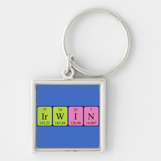 Irwin periodic table name keyring (Front)