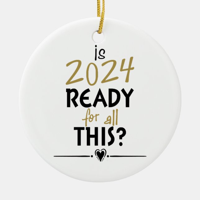 Is 2024 Ready For All Of This Ceramic Tree Decoration (Front)