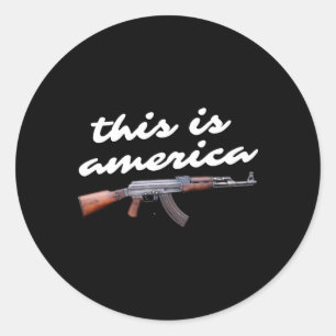 Is America Shoot Trump Bulletproof Trump 2024  Classic Round Sticker
