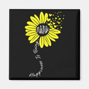 Is Being Nana Happy Mothers Day Sunflower Family Magnet