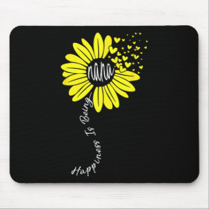 Is Being Nana Happy Mothers Day Sunflower Family Mouse Pad