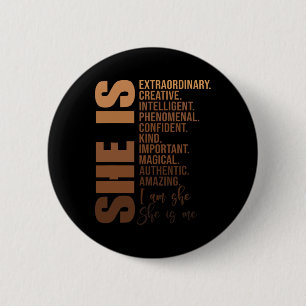 Is Black History Month Unapologetic African Junete 6 Cm Round Badge