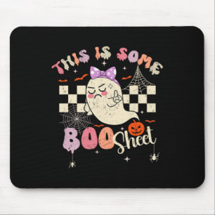 Is Boo Sheet Cute Ghost Retro Halloween Costume Wo Mouse Pad