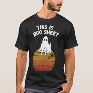 Is Boo Sheet Ghost Retro Halloween Easy Costume  T-Shirt