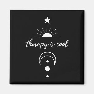 Is Cool Self Awareness Mental Health Moon Stars Magnet