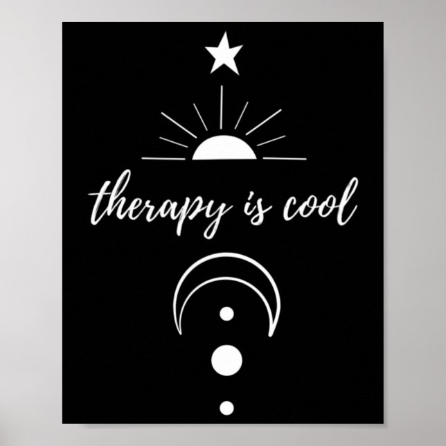 Is Cool Self Awareness Mental Health Moon Stars  Poster (Front)