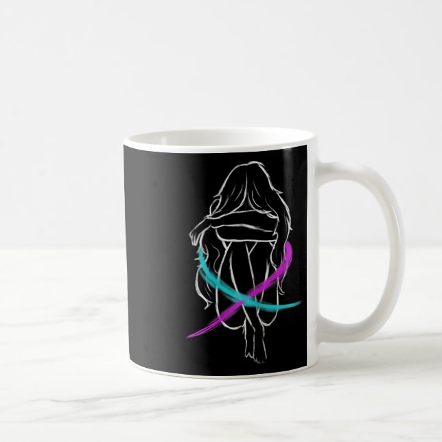 Is Crying Introvert Suicide Prevention Awareness  Coffee Mug (Right)