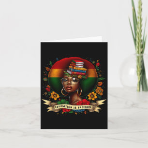 Is Education Freedom Black History Month Card