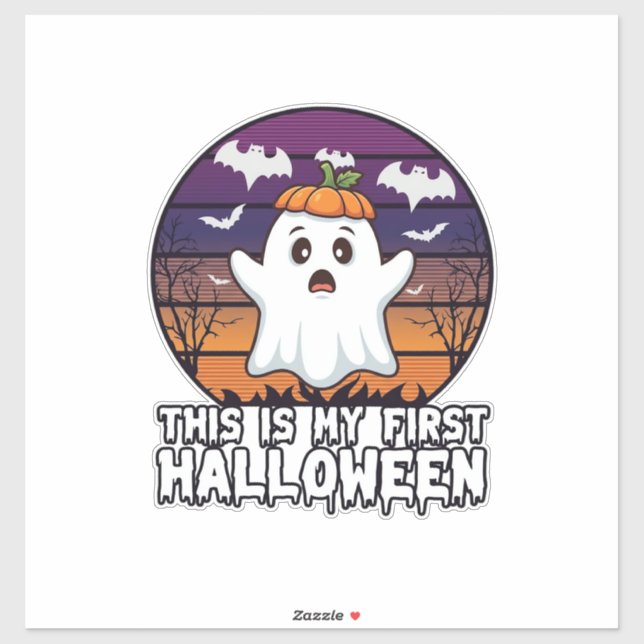 Is First Halloween Ghost Pumpkin Hat Bats_1 (Sheet)