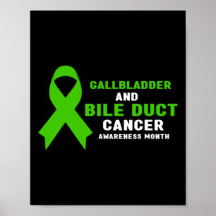 Is Gallbladder And Bile Duct Cancer Awareness Mont Poster