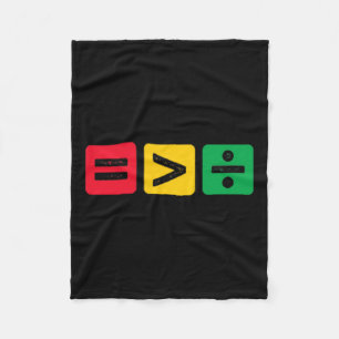 Is Greater Than Division Juneteenth 1865 Men Women Fleece Blanket