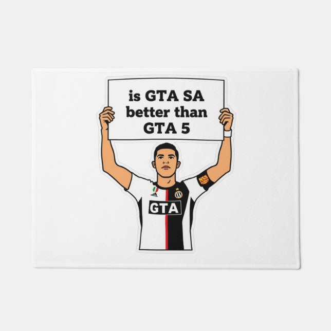 Is GTA SA better than GTA V statement  Doormat (Front)