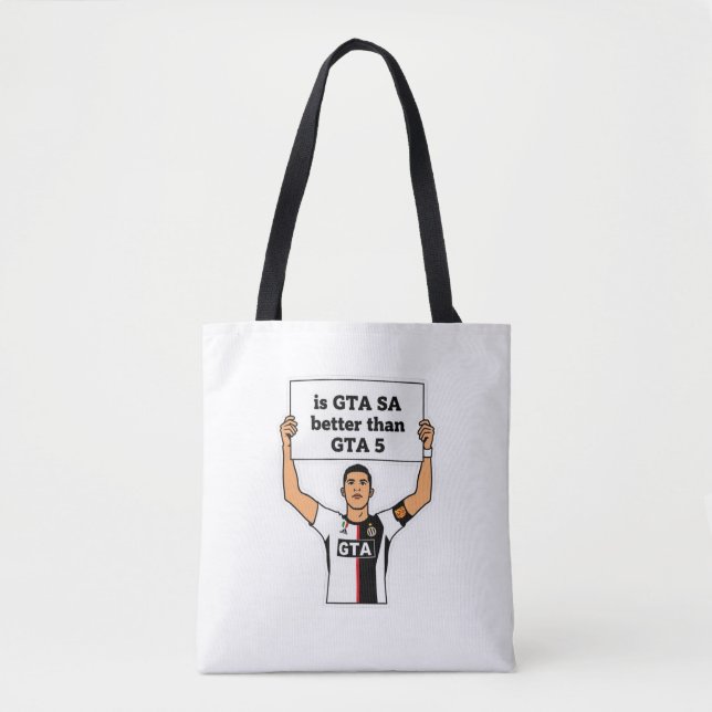 Is GTA SA better than GTA V statement  Tote Bag (Front)