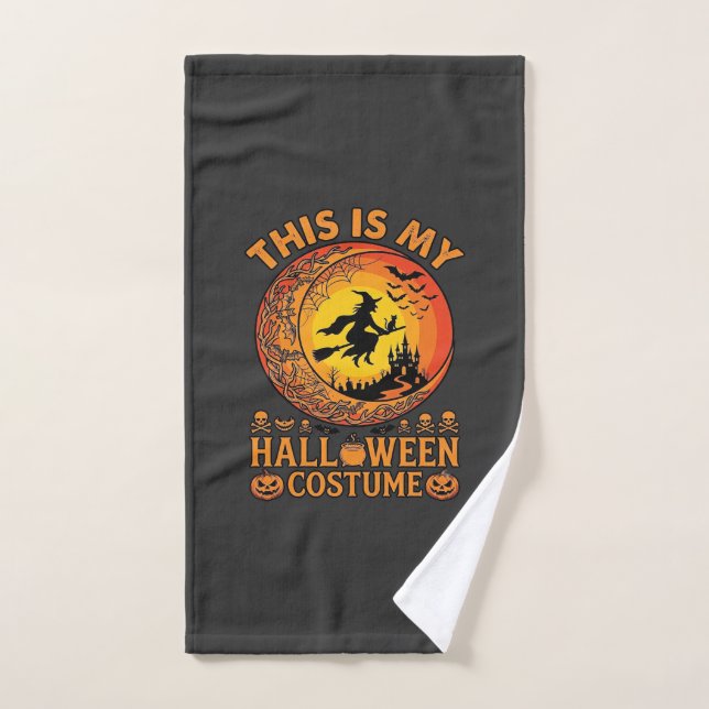 Is Halloween Costume Witch Castle Cauldron Hand Towel (Hand Towel)