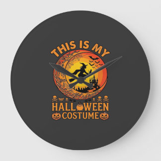 Is Halloween Costume Witch Castle Cauldron Large Clock