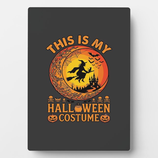Is Halloween Costume Witch Castle Cauldron Plaque (Front)