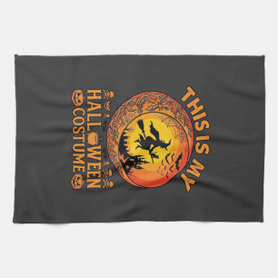 Is Halloween Costume Witch Castle Cauldron Tea Towel