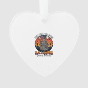 Is Halloween Witch Everybody Make Scene Postal Wor Ornament