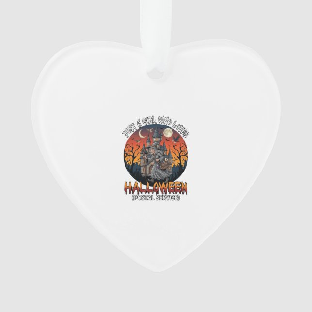 Is Halloween Witch Everybody Make Scene Postal Wor Ornament (Front)